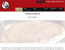 Tablet Screenshot of naplespizza.net